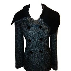 Steve Madden Wool Pea Coat Gray Sz S